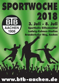Plakat BTB-Sportwoche 2018