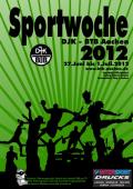 Plakat der BTB-Sportwoche 2012 vom 13.07. bis 17.07.2012