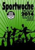 Plakat BTB-Sportwoche 2014