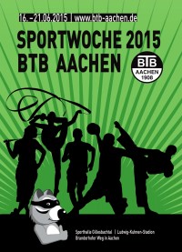 Plakat der 32. BTB-Sportwoche 2015 vom 16.06. bis 21.06.2015