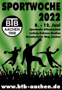 Plakat BTB-Sportwoche 2022