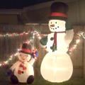 Weihnachtsfeier 2008 - zwei Schneemänner
