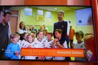 BTB-ler und Stammzellenspender Alexander Göbbels vom ZDF als Mima-Held überrascht; Aachen, 23.10.2023; Foto: Lothar Kämmerling